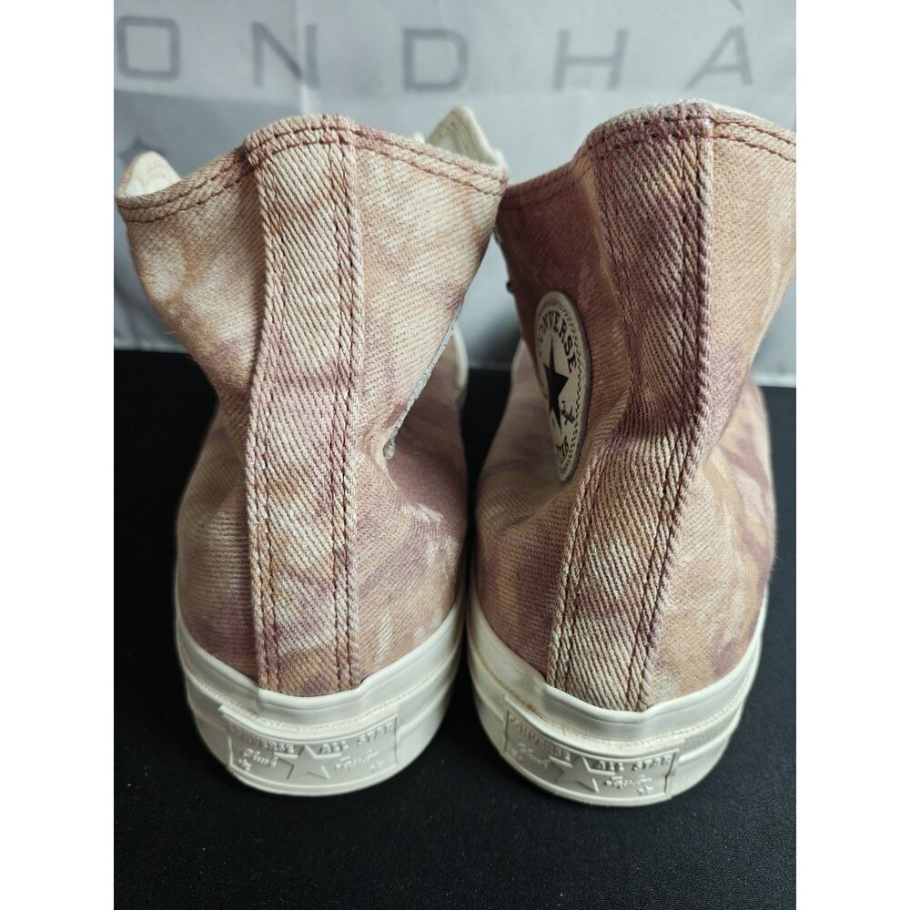 CONVERSE Men's 8 Women's 10 Chuck 70 High Top Washed Denim Tie Dye Sneakers New - Picture 14 of 16